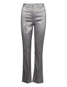 Jenny Elora Pants Bottoms Trousers Flared Silver Hosbjerg