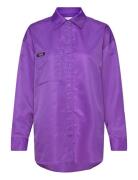 Regan Over D Shirt Tops Shirts Long-sleeved Purple NORR