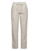 Harriet Pants Dot Gots Bottoms Trousers Straight Leg Beige Basic Appar...