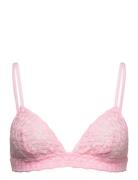 Ideale - N*8 Triangle Lingerie Bras & Tops Soft Bras Bralette Pink Eta...