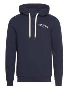 Logo Hoodie Tops Sweat-shirts & Hoodies Hoodies Navy Tom Tailor