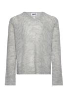 Gracie Tops Knitwear Pullovers Grey Molo