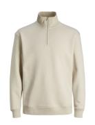 Jjebradley Sweat Half Zip Noos Tops Sweat-shirts & Hoodies Sweat-shirt...