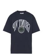 Bagheria Tee Tops T-shirts Short-sleeved Navy Grunt