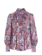 Maxine Tops Blouses Long-sleeved Pink Dea Kudibal