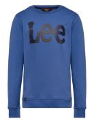 Wobbly Graphic Bb Crew Tops Sweat-shirts & Hoodies Sweat-shirts Blue L...