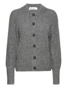 Debbiekb Short Cardigan Tops Knitwear Cardigans Grey Karen By Simonsen