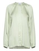 Nadia - Modern Drape Tops Blouses Long-sleeved Green Day Birger Et Mik...