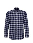 Freizeithemden 1/1 Arm Tops Shirts Casual Navy Seidensticker