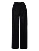 Velvet Wide-Leg Pant Bottoms Trousers Wide Leg Black Lauren Ralph Laur...