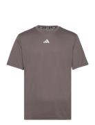 Hiit 3S Mes Tee Sport T-shirts Short-sleeved Brown Adidas Performance