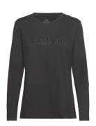 T-Shirt Tops T-shirts & Tops Long-sleeved Black Armani Exchange