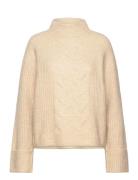 Mschchastine Peggy M Pullover Tops Knitwear Jumpers Cream MSCH Copenha...