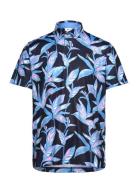 Puma X Ptc Floral Polo Tops Polos Short-sleeved Navy PUMA Golf