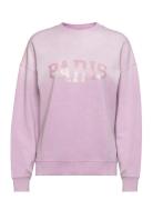 C_Elaslogan_Town Tops Sweat-shirts & Hoodies Sweat-shirts Pink BOSS