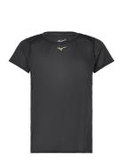 Dryaeroflow Tee W Sport T-shirts & Tops Short-sleeved Black Mizuno