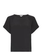 Damila -M Tops Blouses Short-sleeved Black MbyM