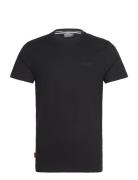 Essential Logo Emb Tee Tops T-shirts Short-sleeved Black Superdry