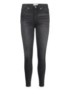 High Rise Super Skinny Ankle Bottoms Jeans Skinny Black Calvin Klein J...