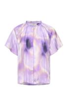 Himariiw Top Tops Blouses Short-sleeved Purple InWear