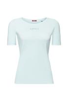 T-Shirts Tops T-shirts & Tops Short-sleeved Blue Esprit Casual