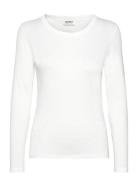 T-Shirts Tops T-shirts & Tops Long-sleeved White Esprit Casual