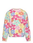 Crop All Over Print Sweatshirt Tops Sweat-shirts & Hoodies Sweat-shirt...