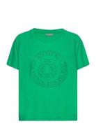 Frelina Tee 2 Tops T-shirts & Tops Short-sleeved Green Fransa