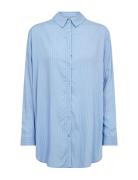 Sc-Abbey Tops Shirts Long-sleeved Blue Soyaconcept