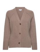 Rebecca Wool Cardigan Tops Knitwear Cardigans Beige Marville Road