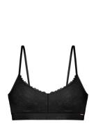 Unifit Lace Bralette Lingerie Bras & Tops Soft Bras Bralette Black Dor...