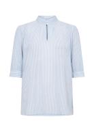 Sc-Di Tops Blouses Long-sleeved Blue Soyaconcept