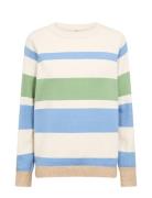 Sc-Kanita Stripe Tops Knitwear Jumpers Cream Soyaconcept