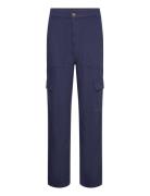 Trouser Suzette Patch Pocket Bottoms Trousers Cargo Pants Blue Lindex