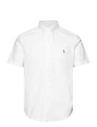 Custom Fit Oxford Shirt Tops Shirts Short-sleeved White Polo Ralph Lau...