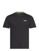 T-Shirt Tops T-shirts Short-sleeved Black EA7