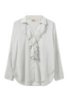 Mmjelena Voile Shirt Tops Shirts Long-sleeved White MOS MOSH