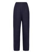 Margot Pants Bottoms Trousers Wide Leg Navy Hosbjerg