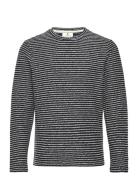 Aksail Stripe Sweat Tops Sweat-shirts & Hoodies Sweat-shirts Navy Aner...