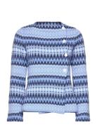 Siv Cardigan Tops Knitwear Cardigans Blue Jumperfabriken