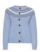 Joelle Cotton Cardigan Tops Knitwear Cardigans Blue Jumperfabriken