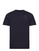 T-Shirt Tops T-shirts Short-sleeved Blue Armani Exchange