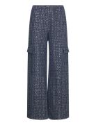 Vaustinrs Pant Bottoms Trousers Wide Leg Blue Résumé