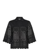 Cmvitra-Shirt Tops Shirts Short-sleeved Black Copenhagen Muse