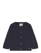 Cardigan Knit Tops Knitwear Cardigans Navy Minymo