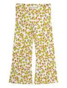 Flowers Aop Flared Trousers Bottoms Trousers Multi/patterned Mini Rodi...