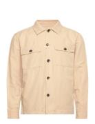 Twill Overshirt Tops Overshirts Beige GANT