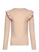 Nmfbaya Ls Slim Top Lil Tops T-shirts Long-sleeved T-shirts Beige Lil'...