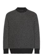 Shetland Gustav Lusekofte Knit Tops Knitwear Round Necks Black Mads Nø...