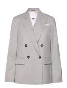 Havens - Classic Wool Blend Blazers Double Breasted Blazers Grey Day B...